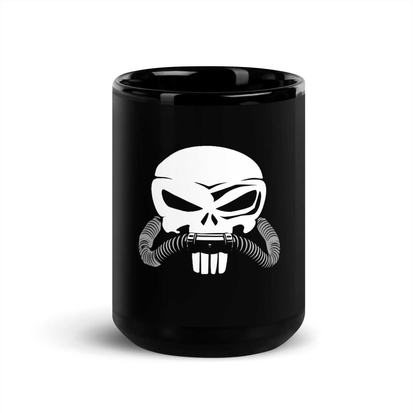 DeepSea Warrior Black Glossy Mug