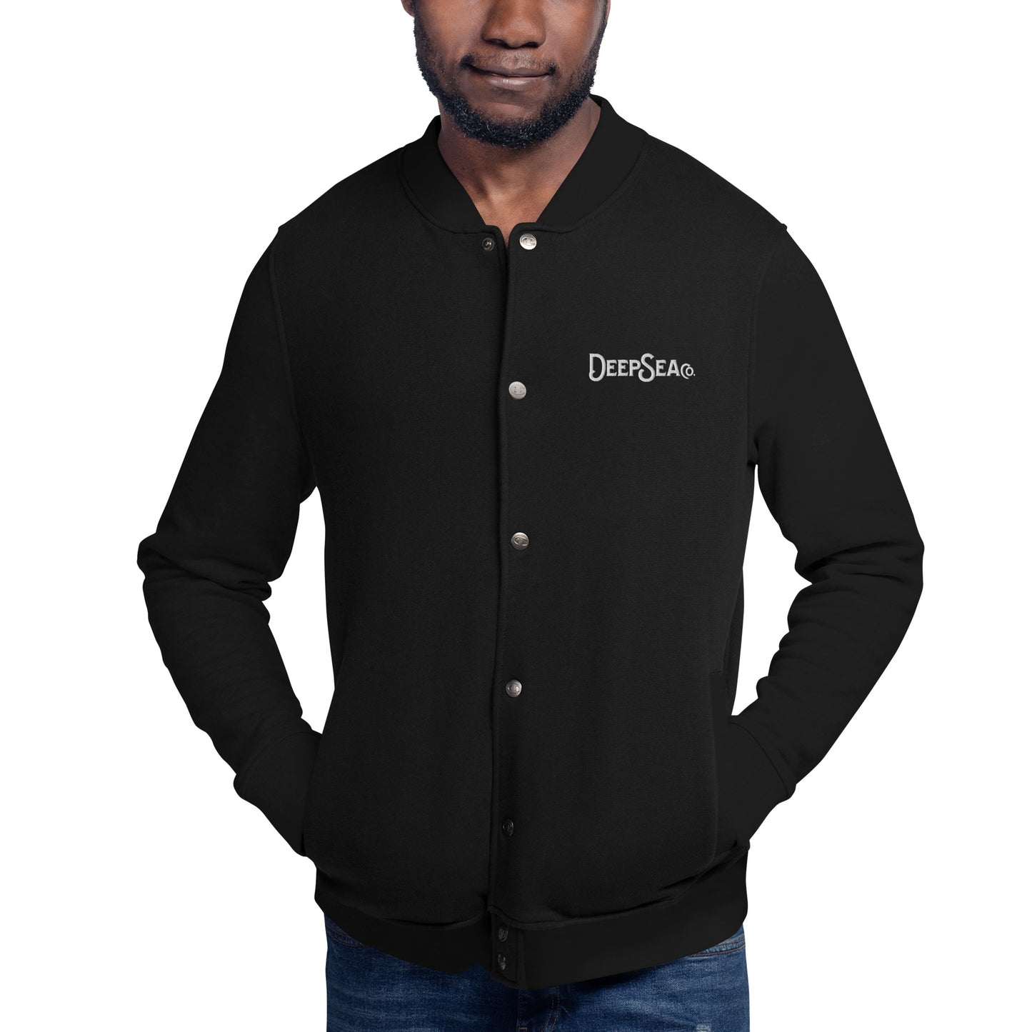 DeepSea Co. Embroidered Champion Bomber Jacket