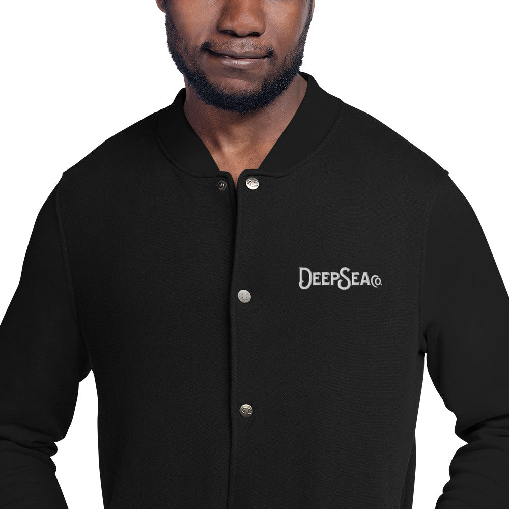 DeepSea Co. Embroidered Champion Bomber Jacket