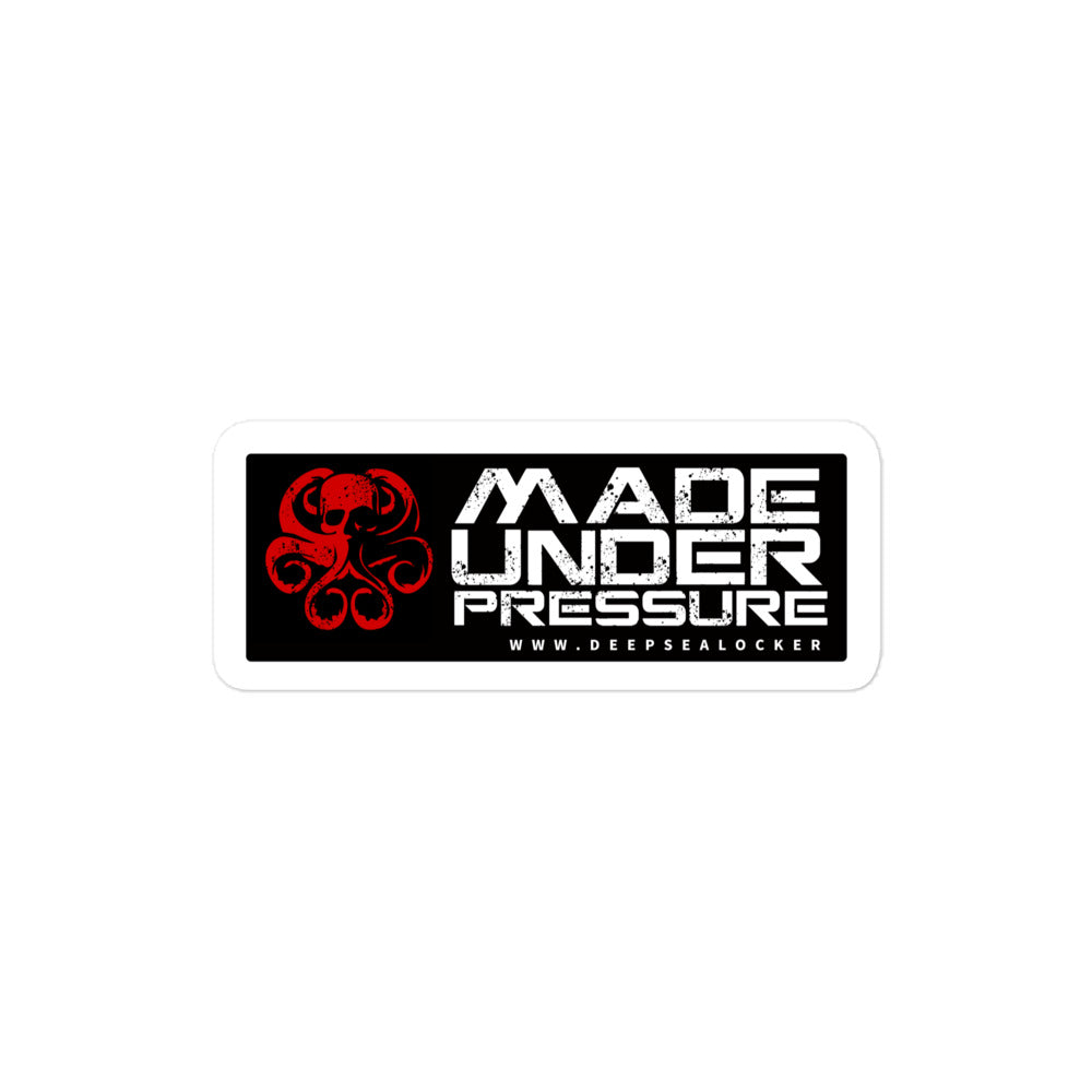 RED DIVER / MADE UNDER PRESSURE stickers