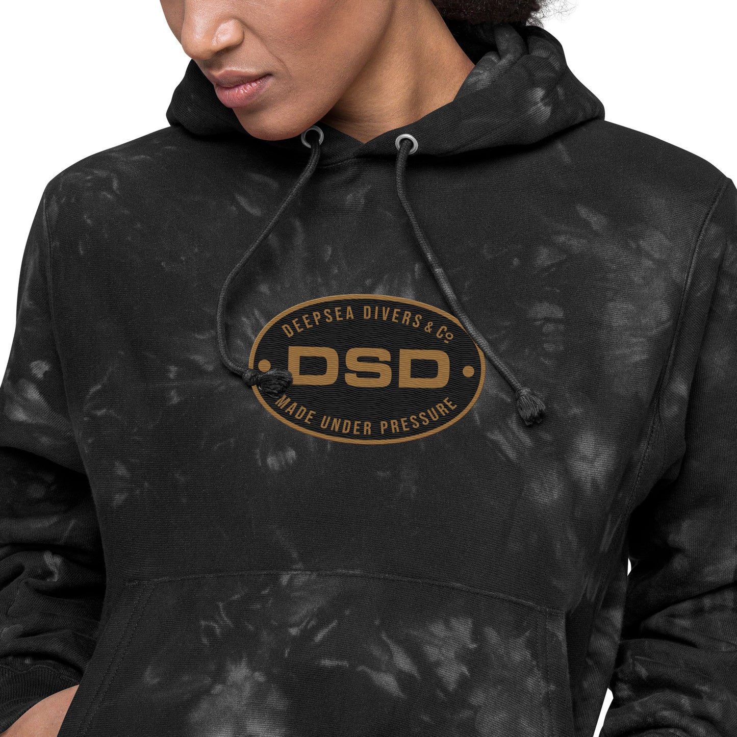 DSD Unisex Champion tie-dye hoodie
